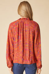 Habitat Garden Ruched Collarshirt - Sienna - image 2