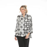 Polka-Dot-Print Blouse/Jacket - 3976