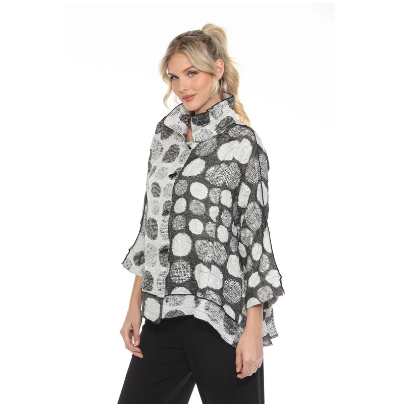 Polka-Dot-Print Blouse/Jacket - 3976