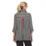 Textured Stripe Button Front Shirt - 3629