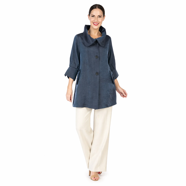 Solid Swing Jacket in Pewter - 200 -PWR