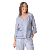 Summer Breeze Linen Jacket in Indigo - 41552-IND