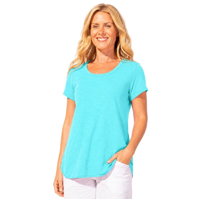 Soft Peruvian Cotton High-Low Tee - 10003 - Size XS Only!