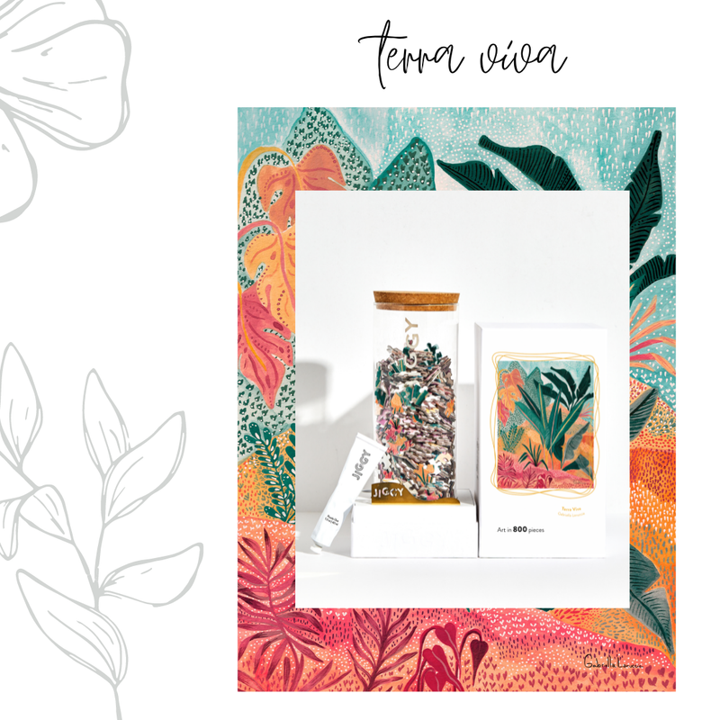800pc Puzzle & Glue Kit: Terra Viva by Gabriella Laruccia