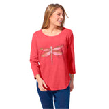 Destination Dragonfly Hi Low Cotton Tee - 40004