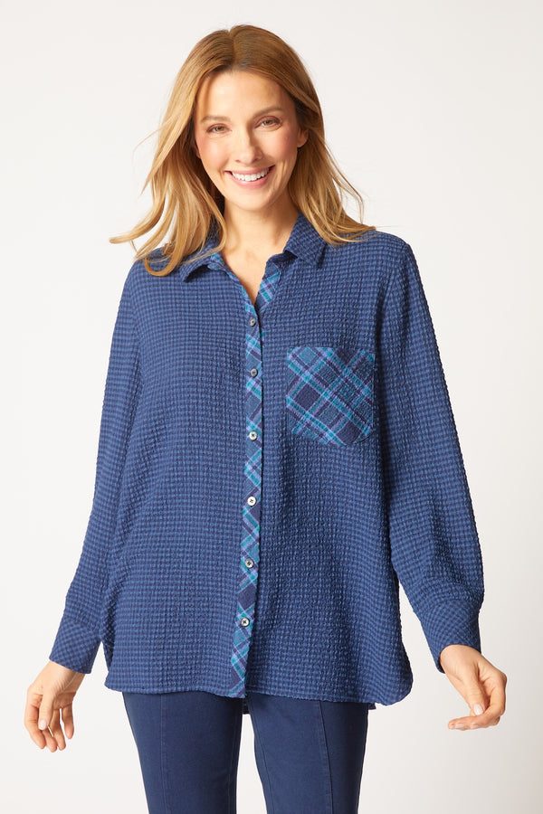 Boyfriend Pocket Shirt - 40241 - Size XS Only!