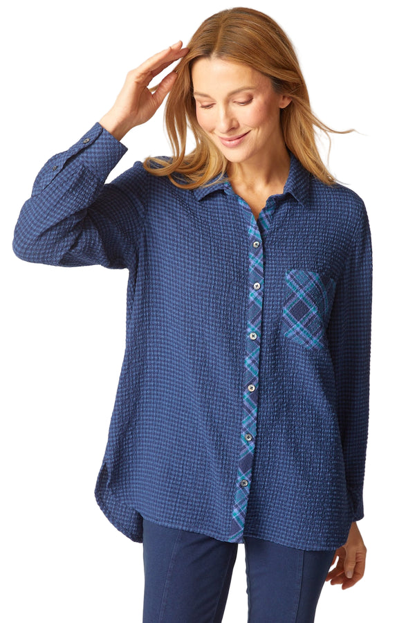 Boyfriend Pocket Shirt - 40241 - Size XS Only!