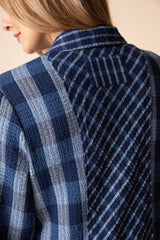 Habitat Plaidemonium Boyfriend Tunic - NAVY - image 3