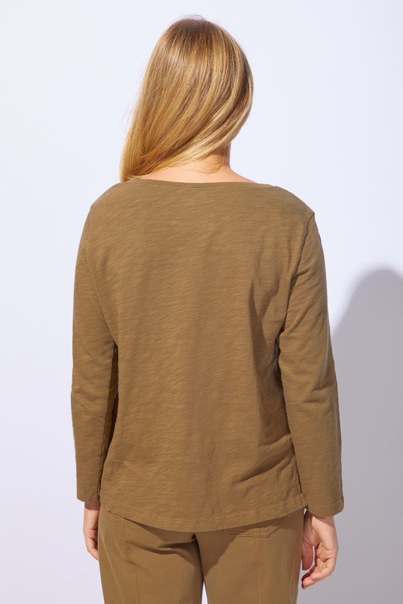 Sunflower Cotton Slub Boxy Tee - 40625