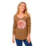 Sunflower Cotton Slub V-Neck - 40626
