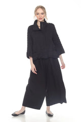 Textured Crinkle Grid Jacket - 4062