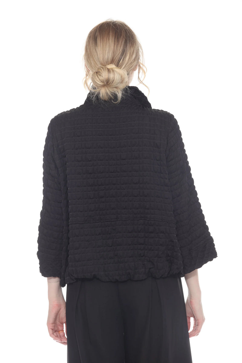 Textured Crinkle Grid Jacket - 4062