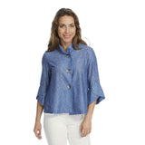 Chambray Short Swing Jacket - Vaya - Sizes S & M Only!