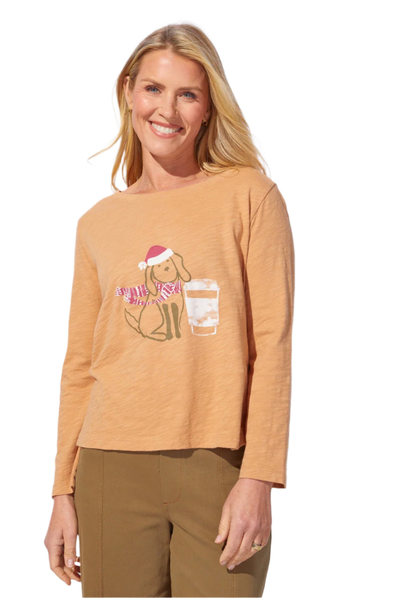 Puppy Cotton Slub Boxy Tee - 41225