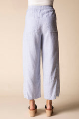 Linen Seamed Crop Pant  - 41577