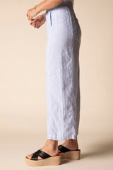 Linen Seamed Crop Pant  - 41577
