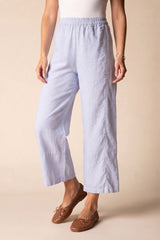 Linen Seamed Crop Pant  - 41577