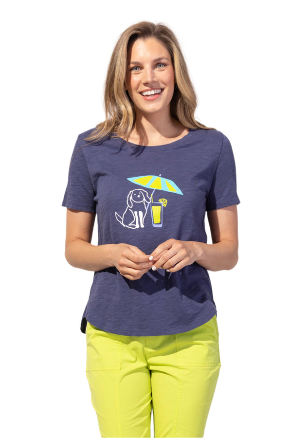 Destination Daiquiri Doggie Print Tee - 41703