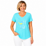Cat & Cocktail Tee - 41800