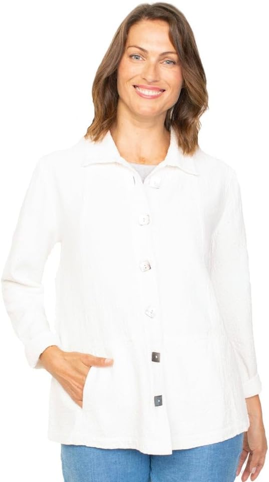 Sun Wash Cotton Jacquard Jacket - 60627