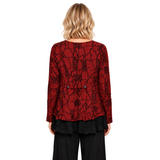 The Gizel Soft Crinkled Sweater-Knit Top - CB62318