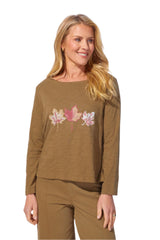 Foliage Cotton Slub Boxy Tee - 42425