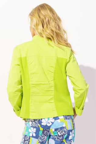 Sun Washed Zip Front Jacket in Daiquiri - 42641-DQ
