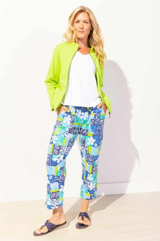Sun Washed Zip Front Jacket in Daiquiri - 42641-DQ