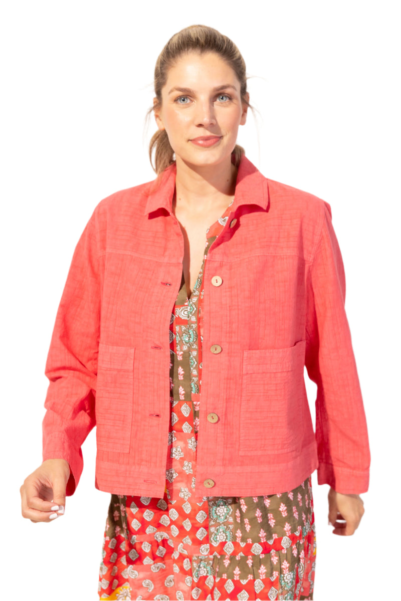 Vista Washed Cotton Beach Jacket - 43346