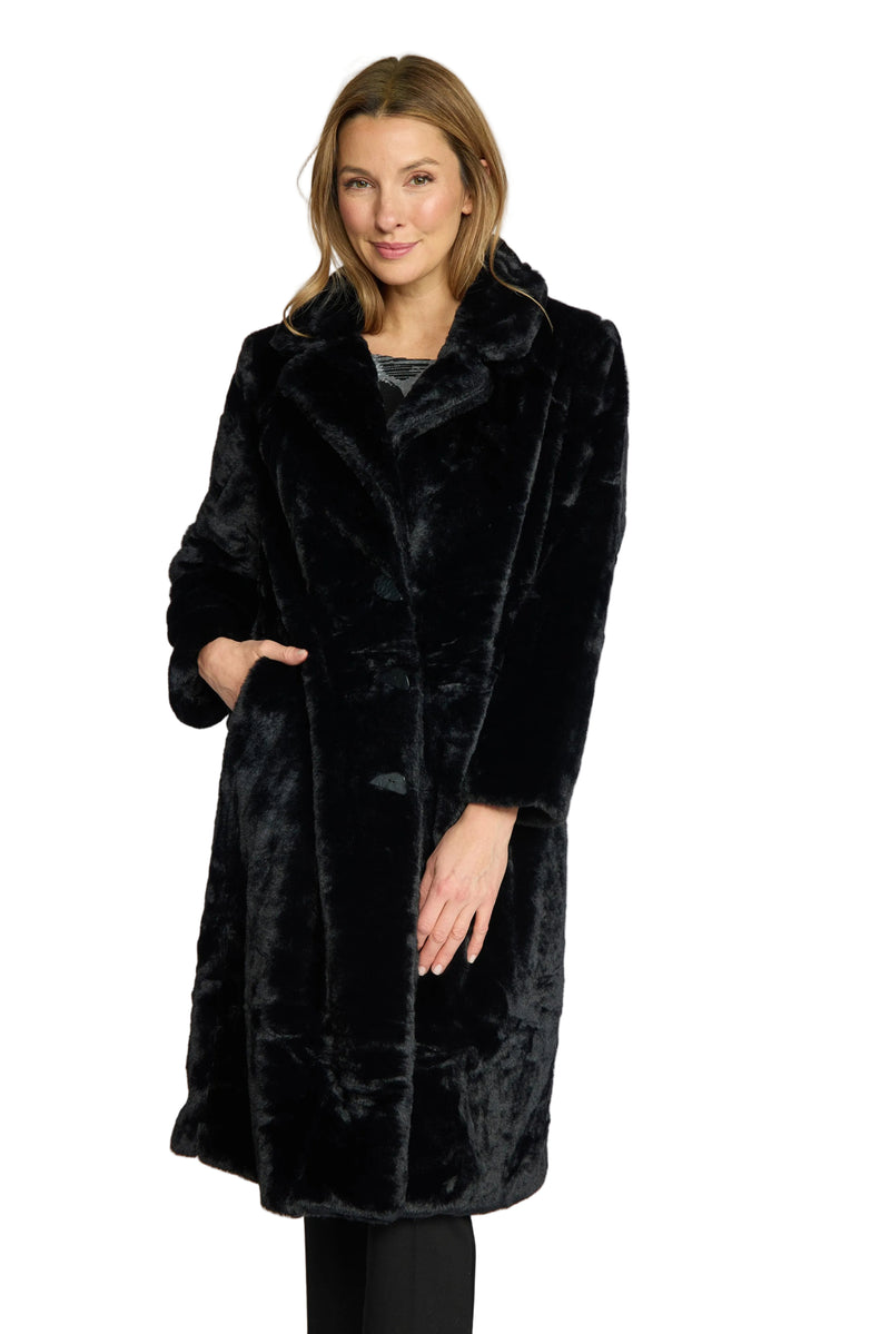 Starstruck Car Coat by Olivia by Habitat in Black