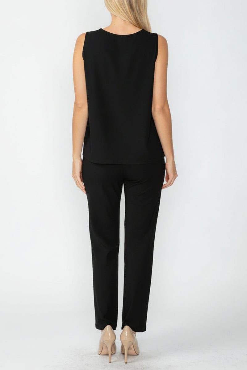 Matching Sleeveless Tank & Pull-On Pant Set - 4411TP