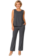 Sleeveless Tank & Pant Set - 4411TP