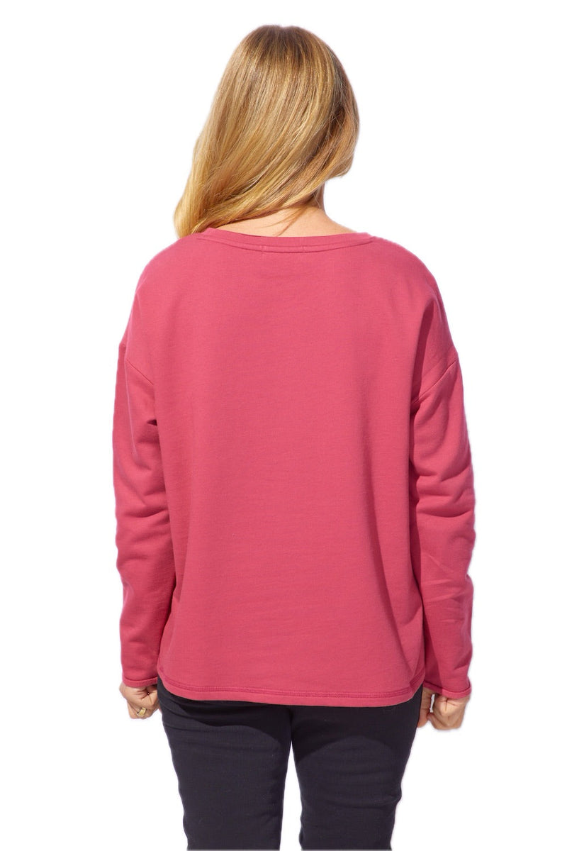 Heart Pullover - Garnet