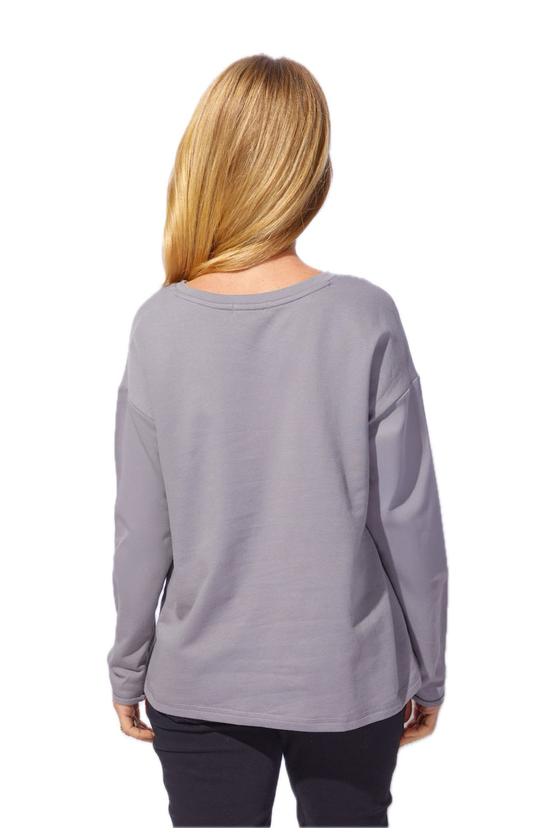 Destination Fleece Floral Outline Pullover - 44601