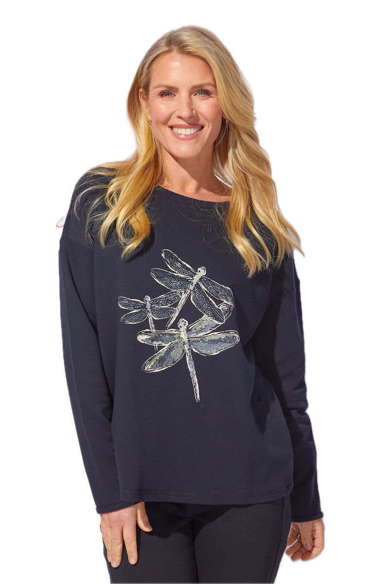 Dragonfly Pullover - Black