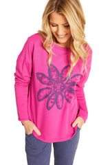 Destination Fleece Floral Pullover - 44801