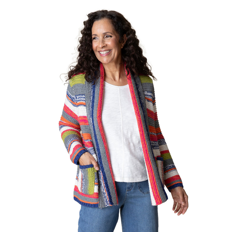 Habitat "Rustic Stripes" Sweater Cardigan - 89309