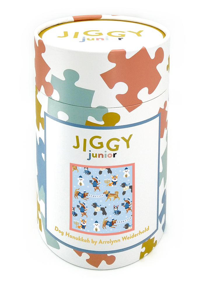 JIGGY Junior 100pc: Dog Hanukkah by Arrolynn Weiderhold