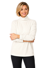 Soft Ribbed Cotton Turtleneck - 16412