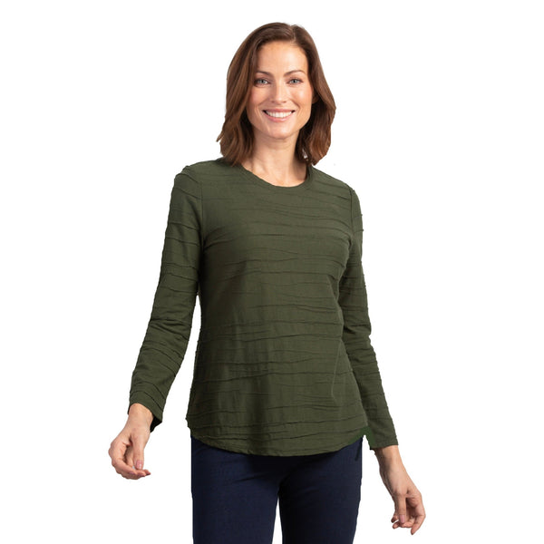 Habitat Steady Stream Ribbed Tee in Forest - 16528-FST