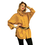 Dilemma Big Shirt in Gold - GDB 527