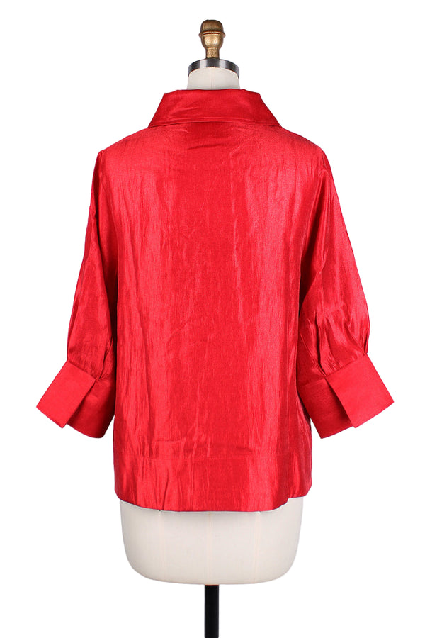 Subtle Shimmer Jacket in Red - 4741-RD