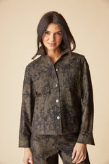 Habitat Luxe Cord Boyfriend Jacket - UMBER - image 3