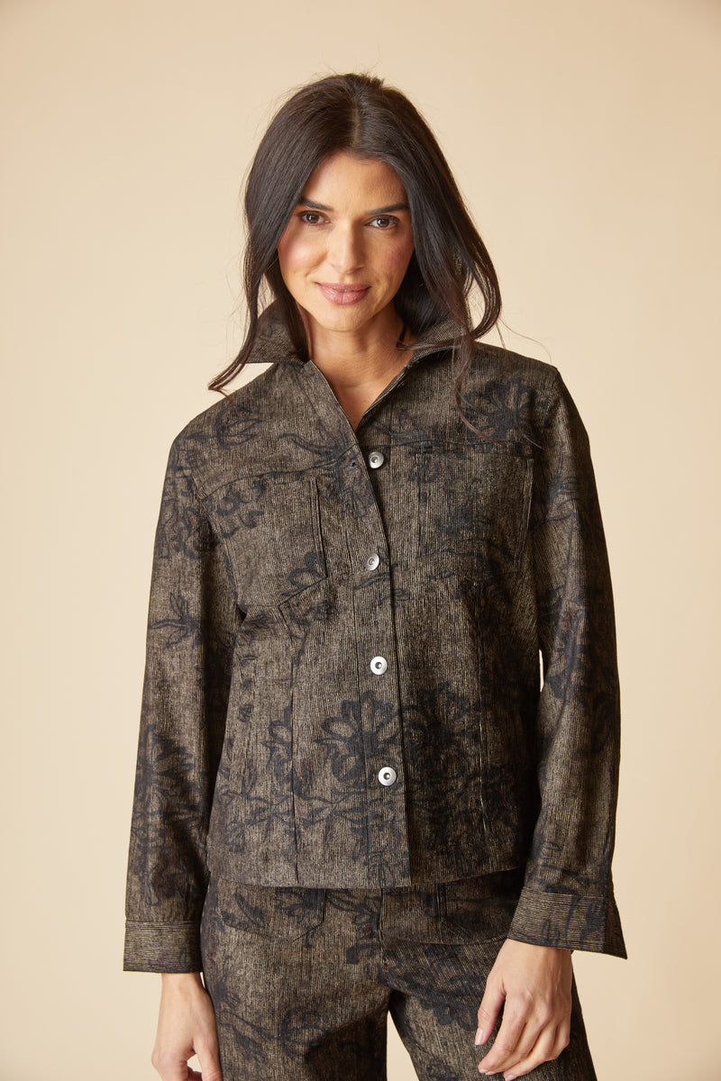 Habitat Luxe Cord Boyfriend Jacket - UMBER - image 3