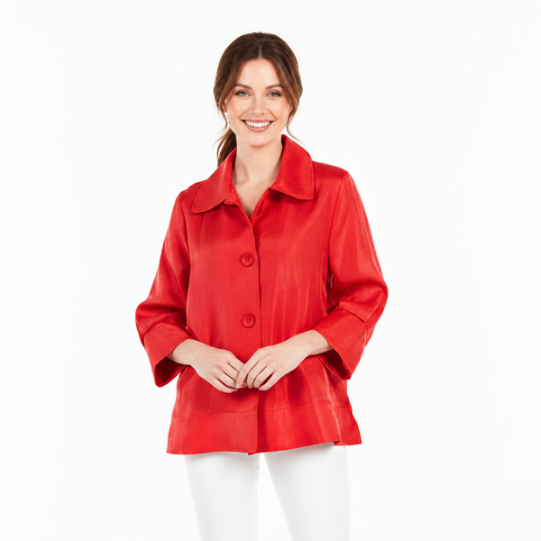 Subtle Shimmer Jacket in Red - 4741-RD