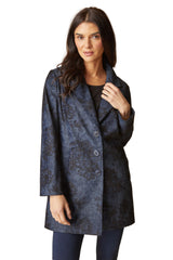 Habitat Luxe Cord Paris Car Coat - NAVY - image 1