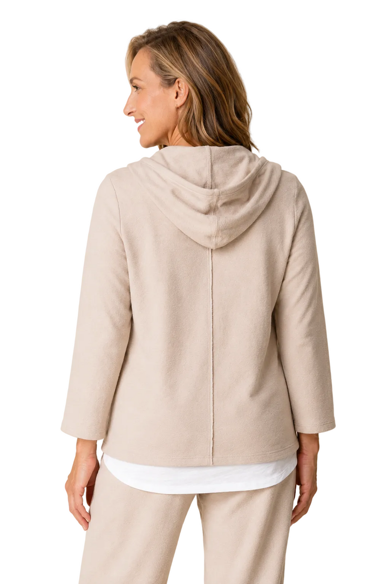 Textured Cotton Hoodie - 20512