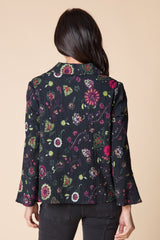Habitat Floral Flounce Jacket - Black - image 3
