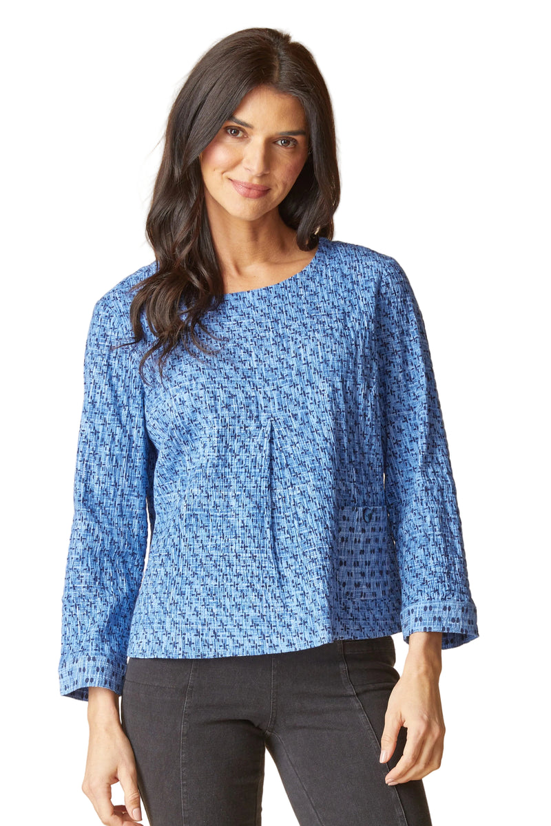 Habitat Inverted Pleat Pullover - Tide - image 1