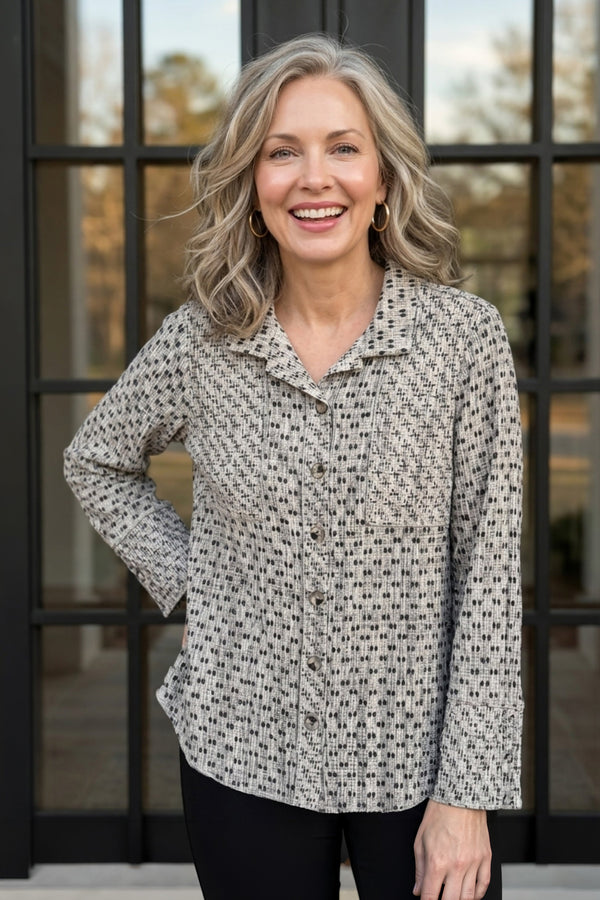 Habitat Mix & Match Geo Seamed Tunic - 48134